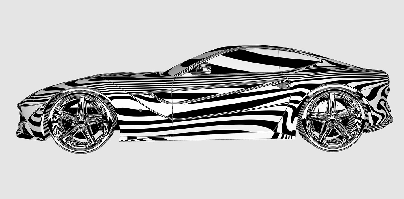 Jaesung Kim，Ferrari，Render，three-dimensional model，Autodesk，vehicle，