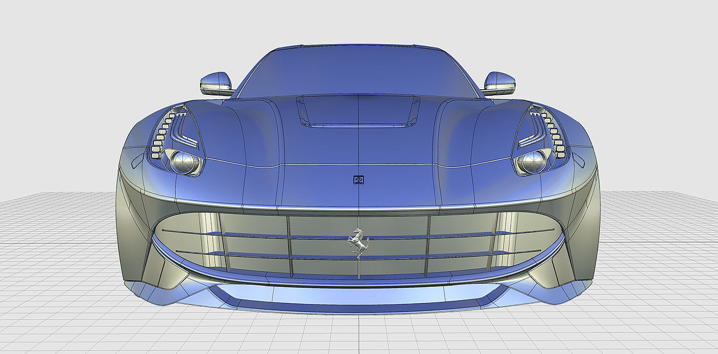 Jaesung Kim，Ferrari，Render，three-dimensional model，Autodesk，vehicle，