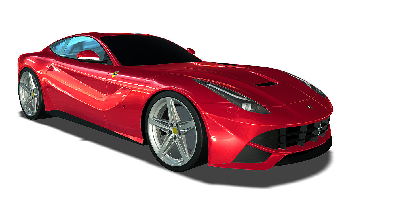 Jaesung Kim，Ferrari，Render，three-dimensional model，Autodesk，vehicle，
