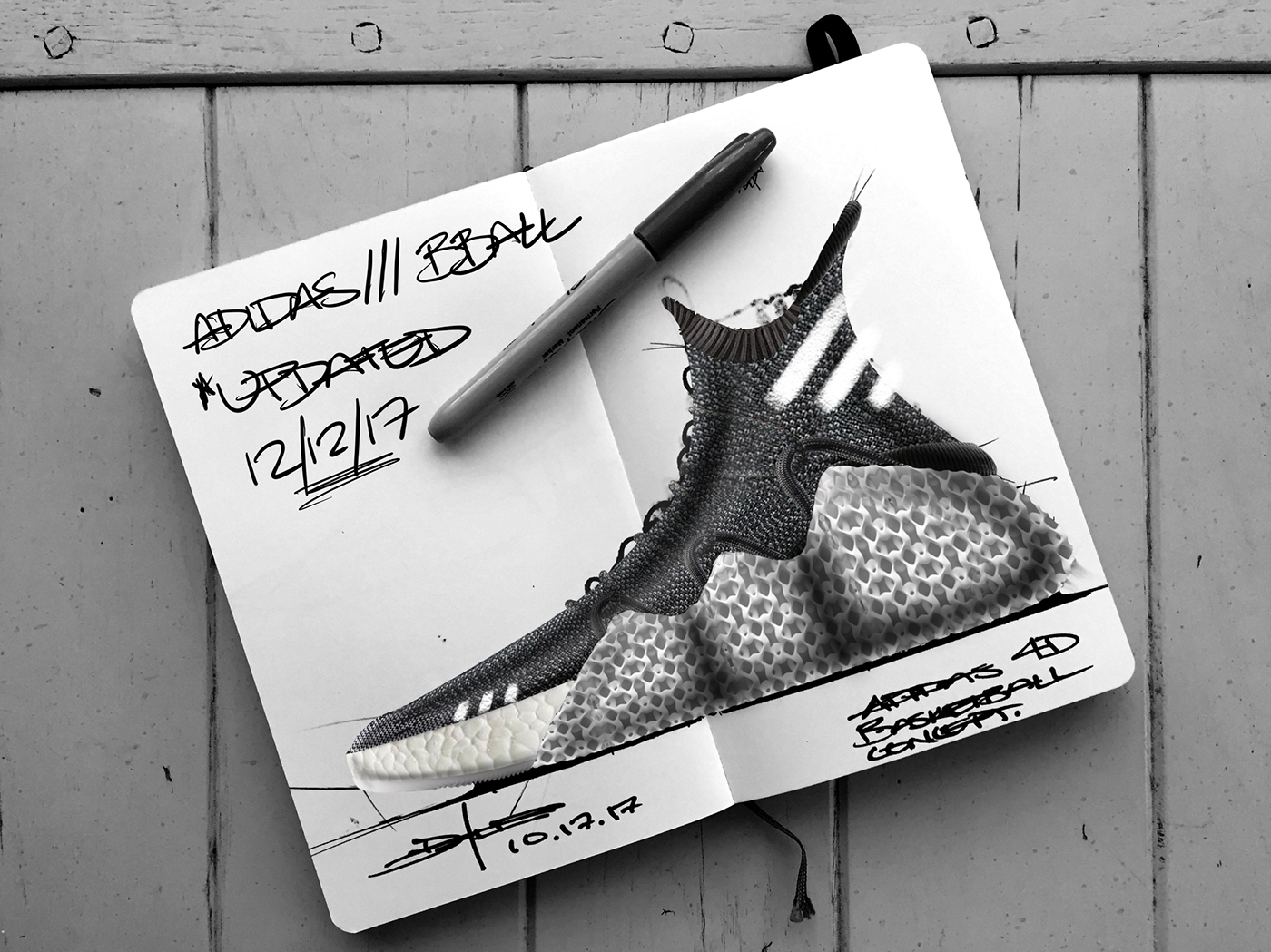 conceptual design，Adidas，gym shoes，