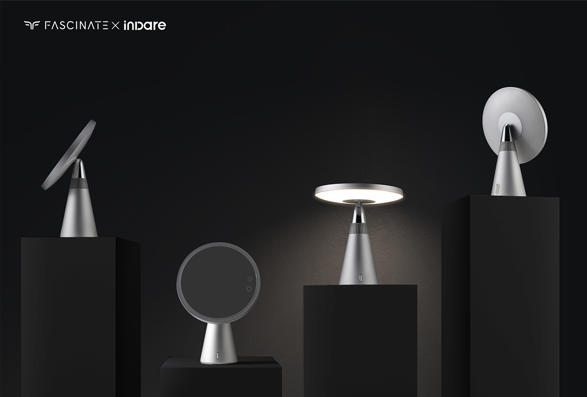 Cosmetic mirror，lamp，loudspeaker box，mirror，nursing，