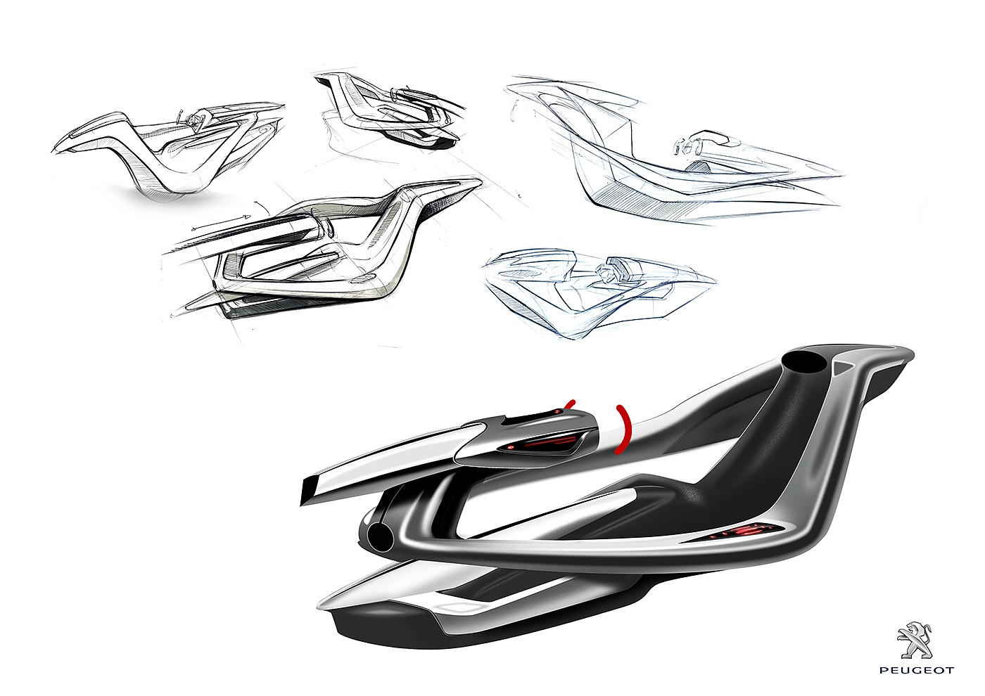 peugeot，conceptual design，vehicle，Model，