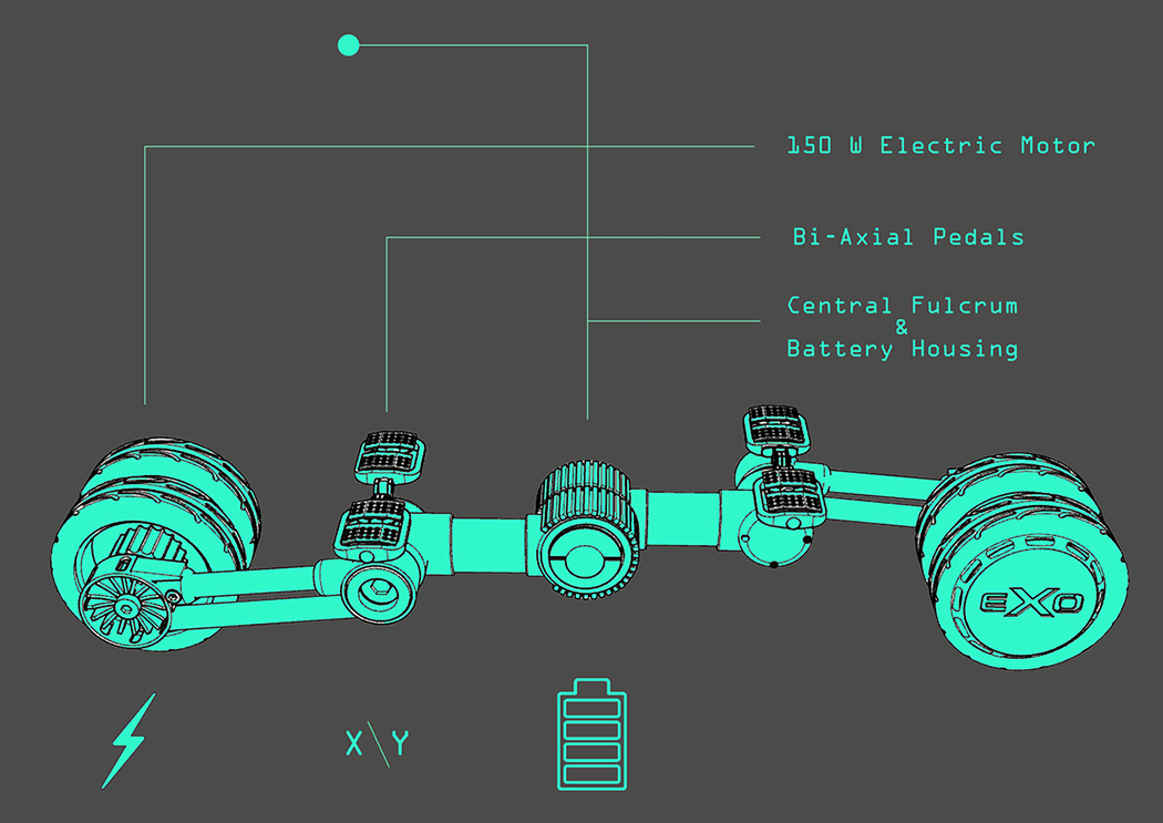 fold，exo，Electric，Scooter，