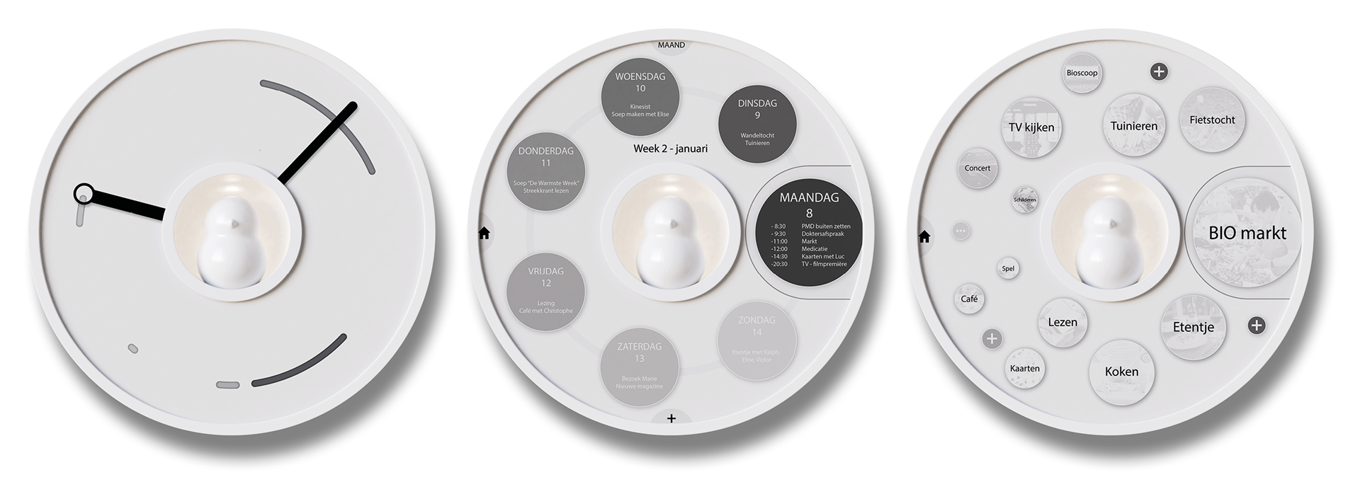 aged，Wall mounted，number，Clock，calendar，remind，