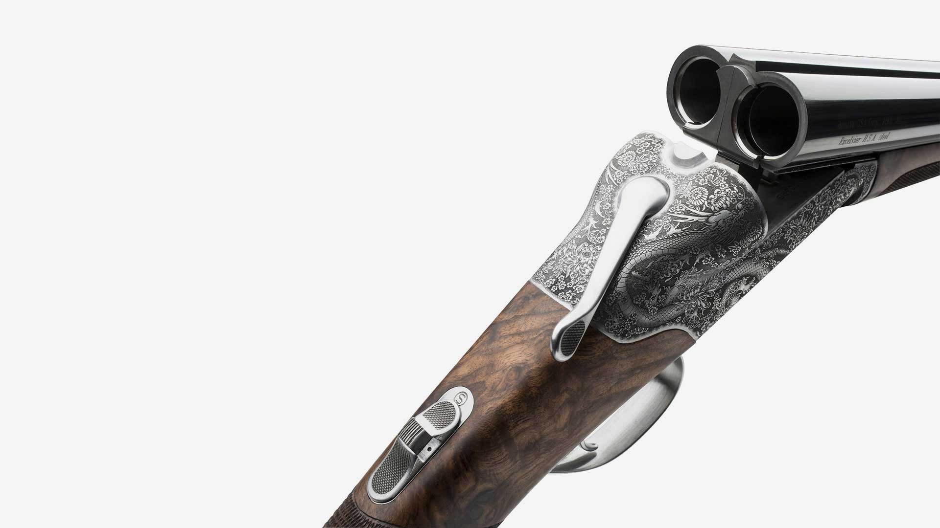 tool，Shotgun，carving，four hundred and eighty-six，Walnut，