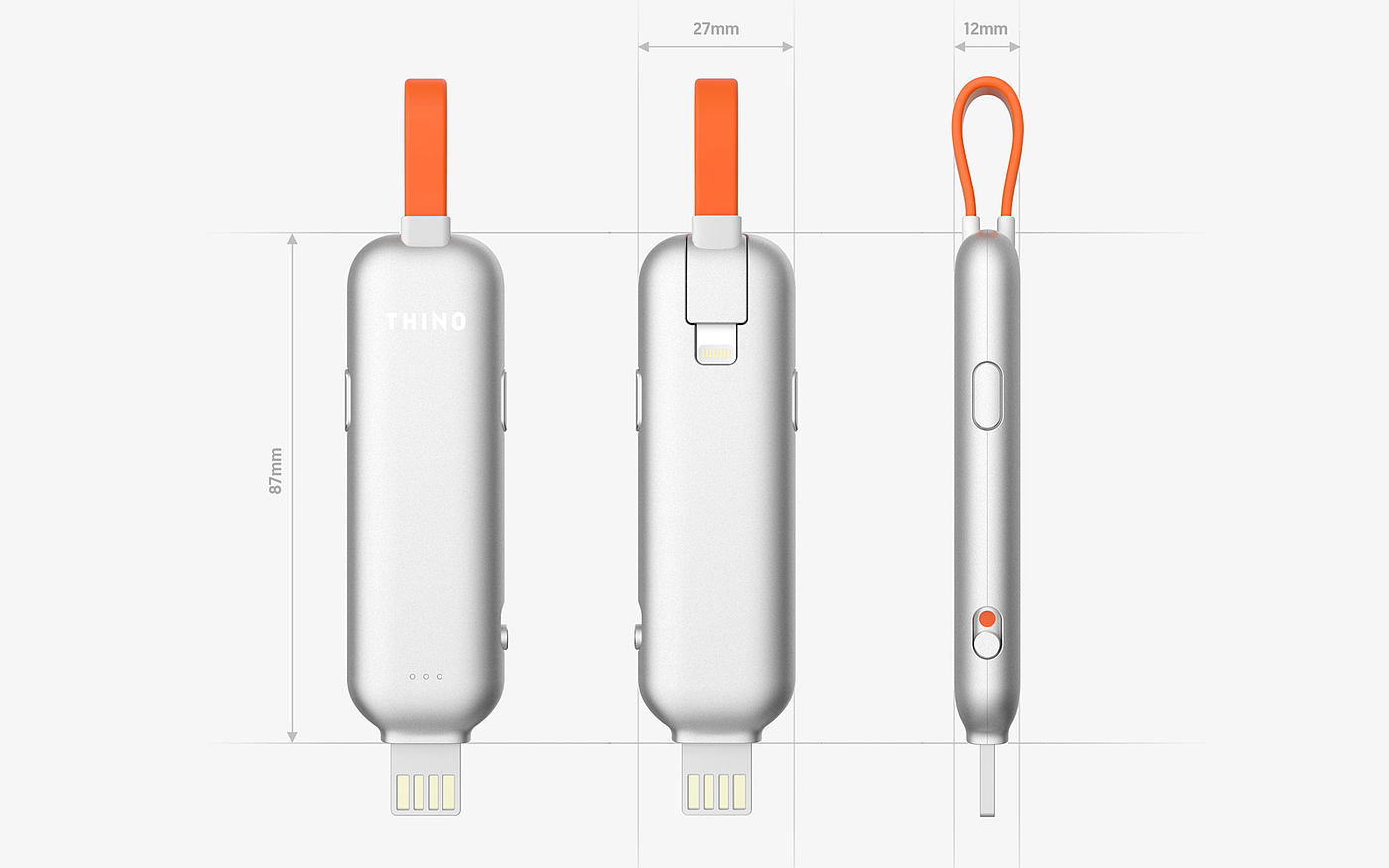 thin，Charger，Portable，Digital，product design，