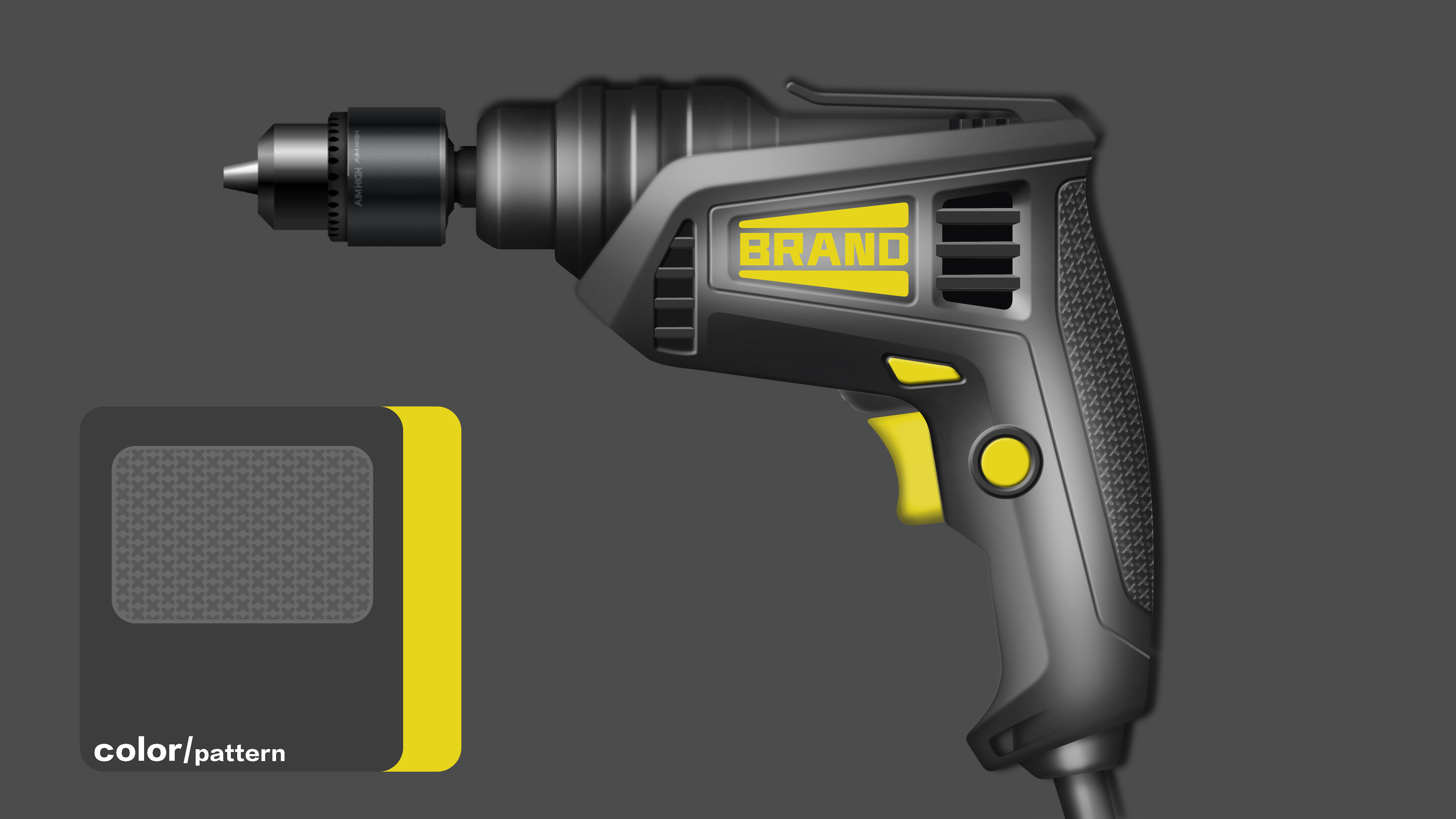 yulo，Electric tool，Hand drawn，One shot design，sketch，