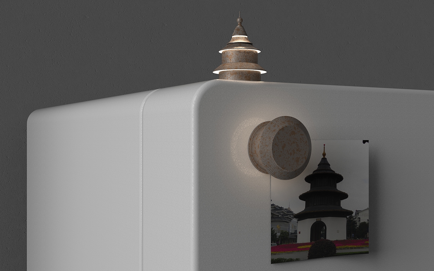 Cultural and creative design，Yangzhou，Wenchang Pavilion，Souvenir ，Cultural creation，Design，packing，National tide，