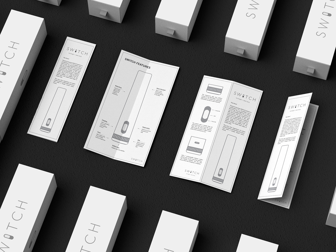 Flashlight，Desk lamp，small home appliances，Minimalist design ，