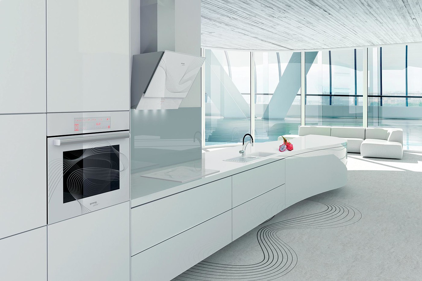 Interior design，white，Karim，