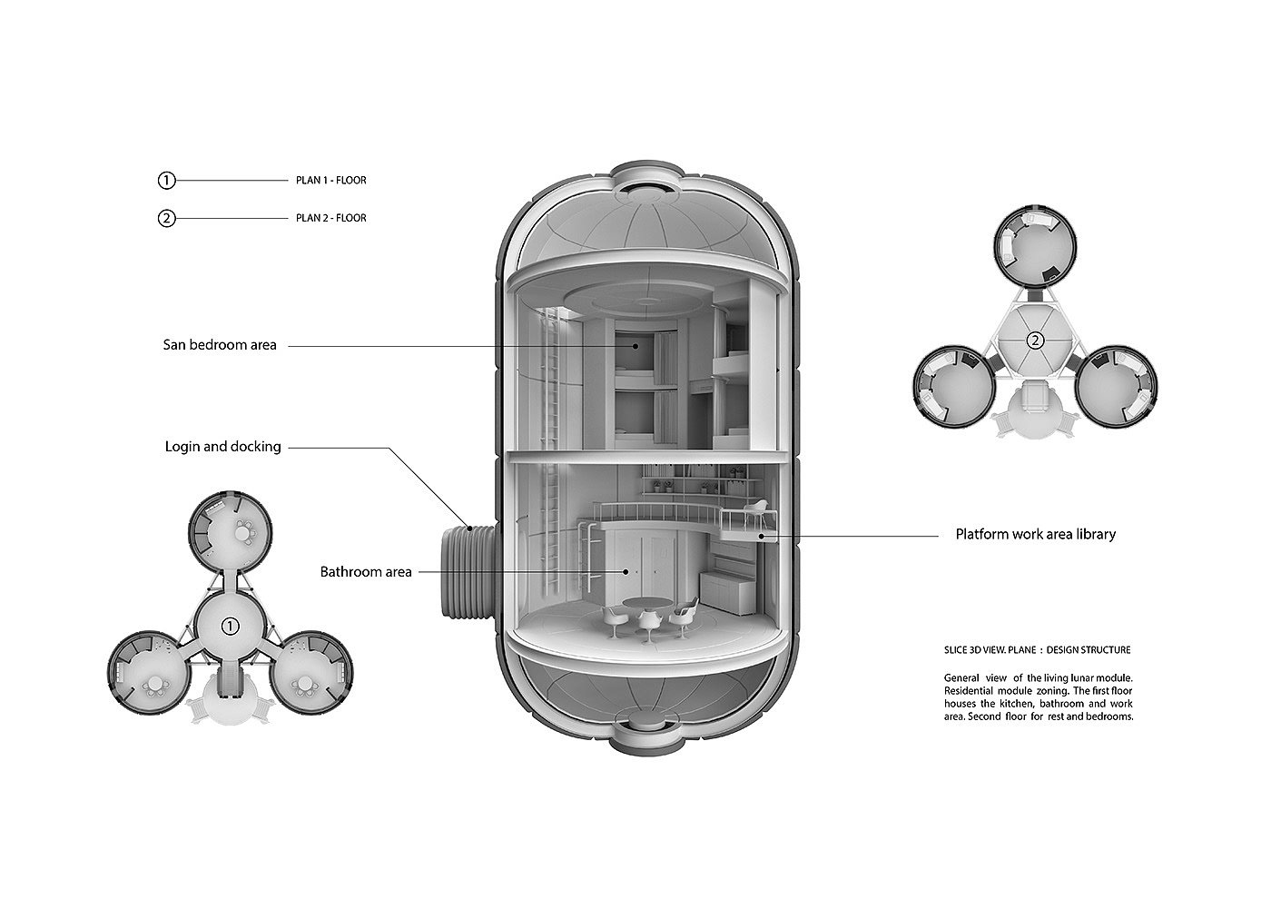 Moon，space design ，habitat，science fiction，