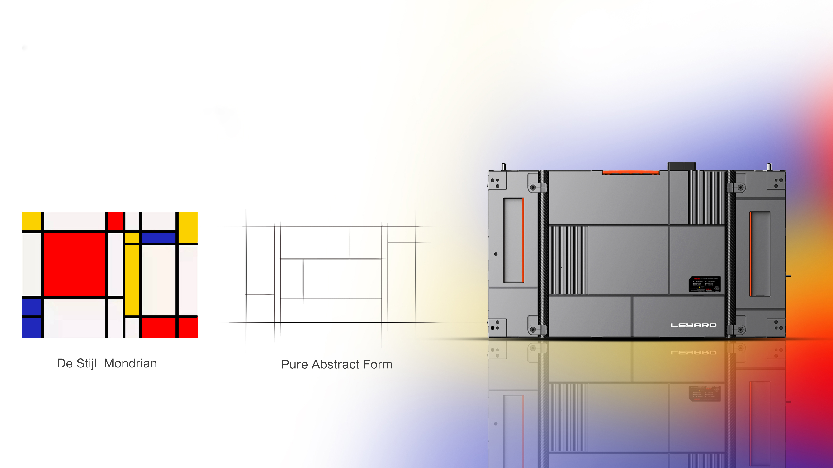 led，Mondrian，carbon fibre，Minimalist，