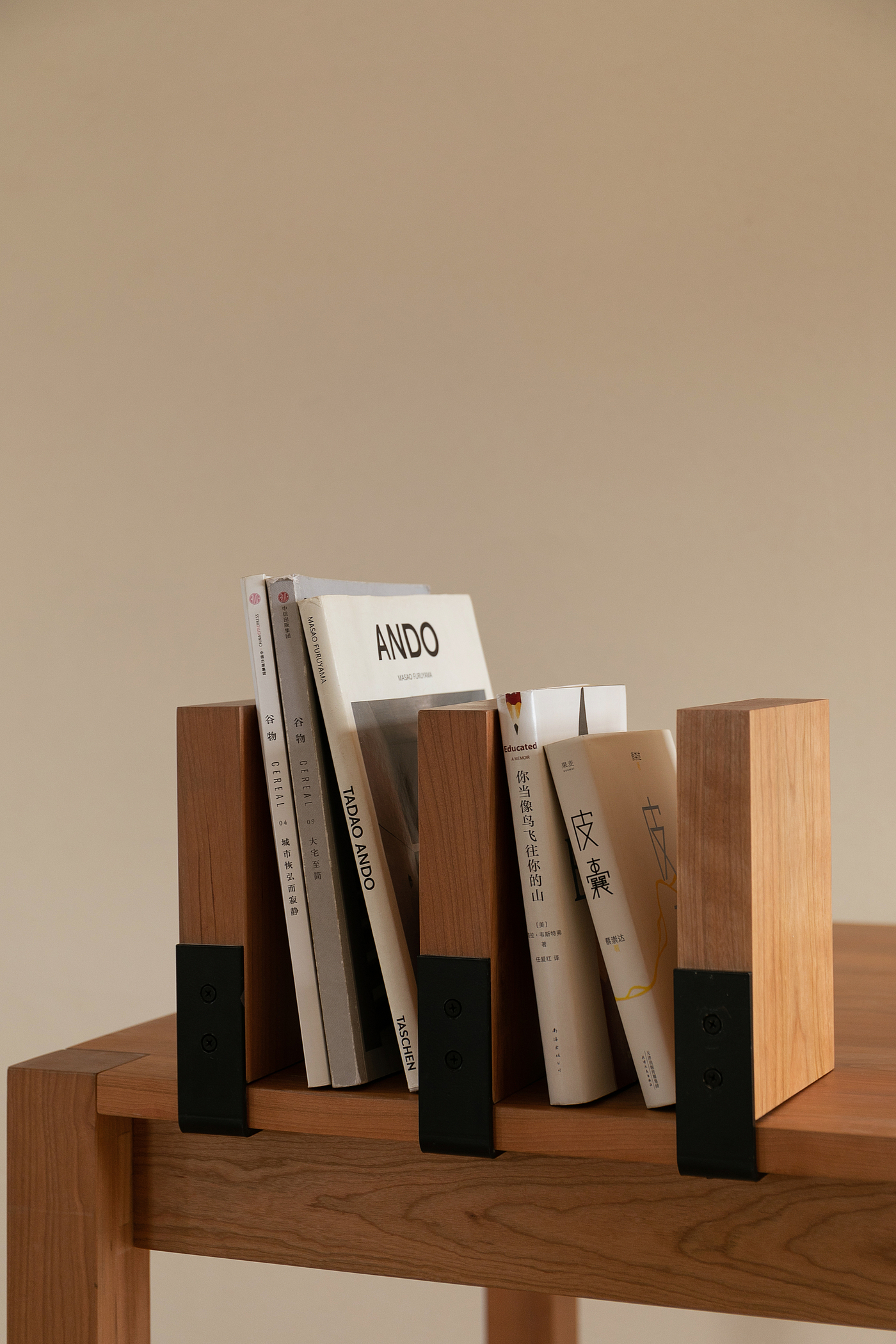 Solid wood desk / simple / quiet / Japanese / Nordic / study，