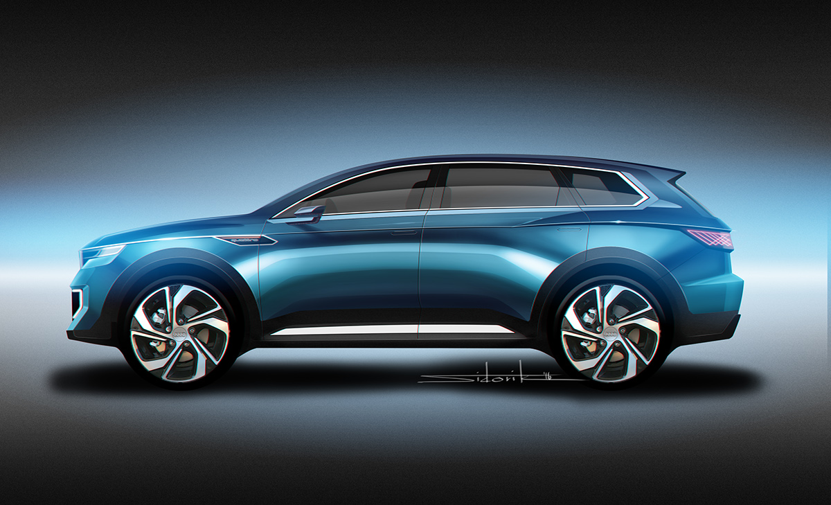 Hand drawn，vehicle，industrial design，product design，