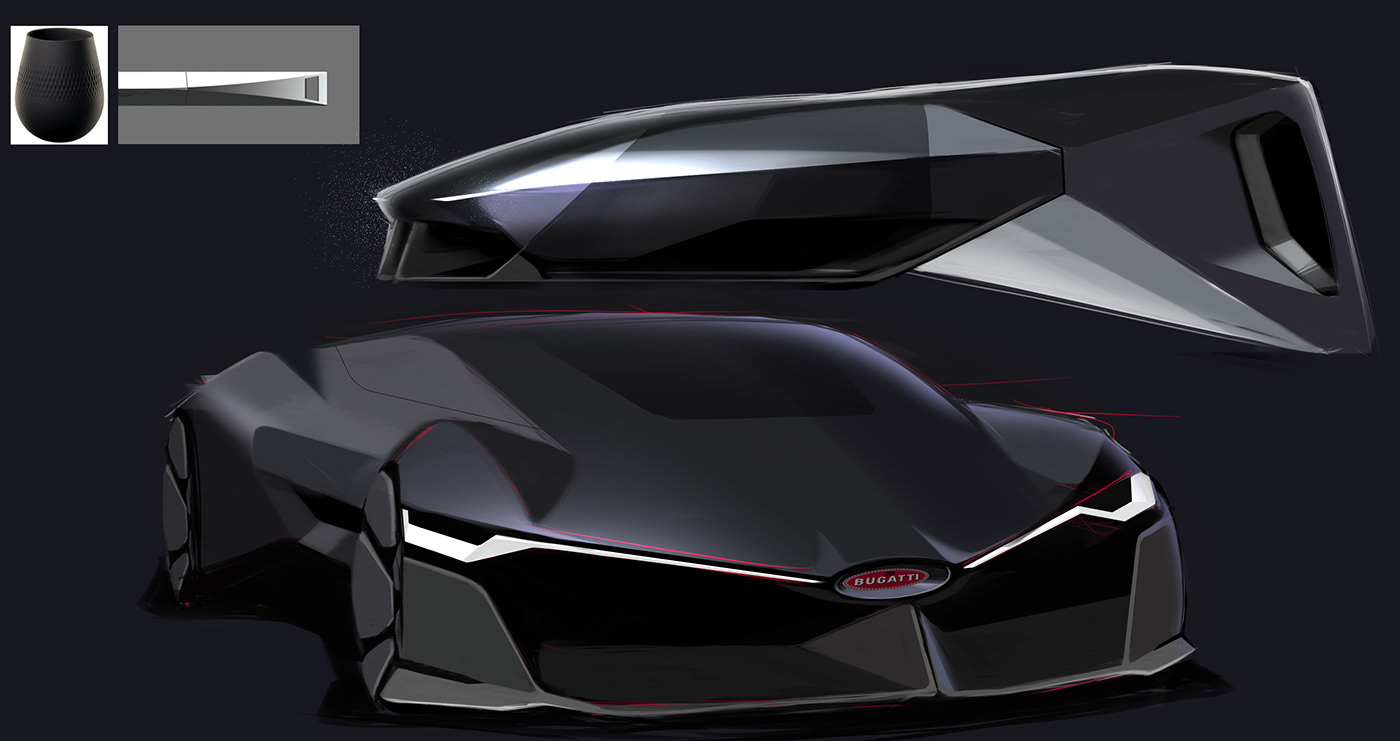 automobile，sketch，concept，Porsche，modern，