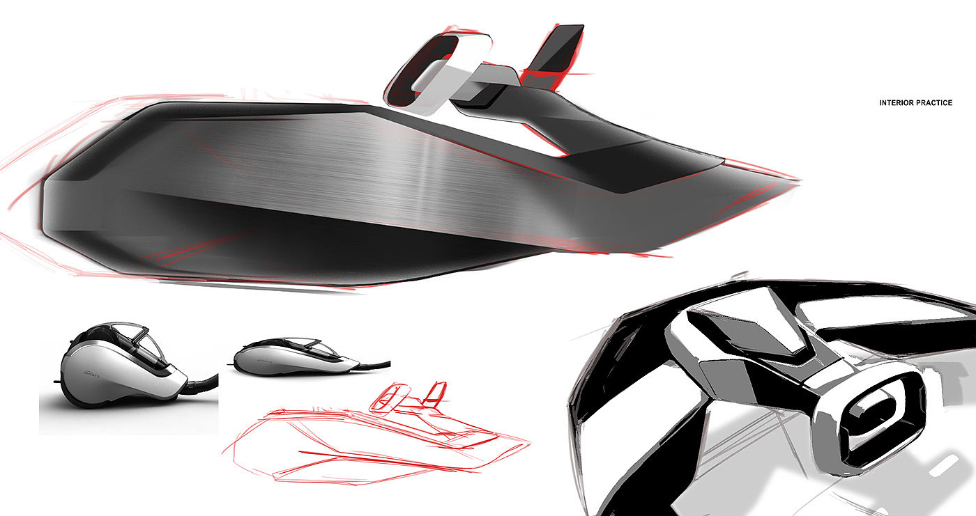 automobile，sketch，concept，Porsche，modern，