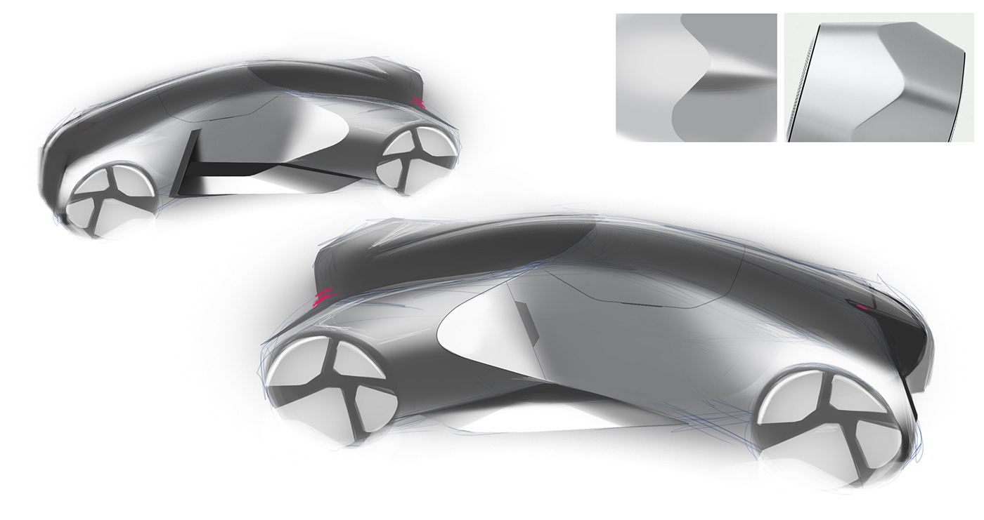 automobile，sketch，concept，Porsche，modern，