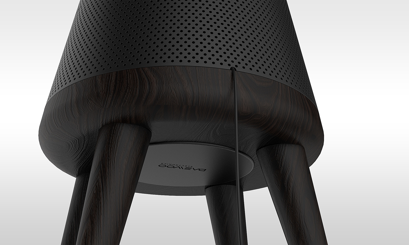 conceptual design，air cleaner，black and white，household electrical appliances，