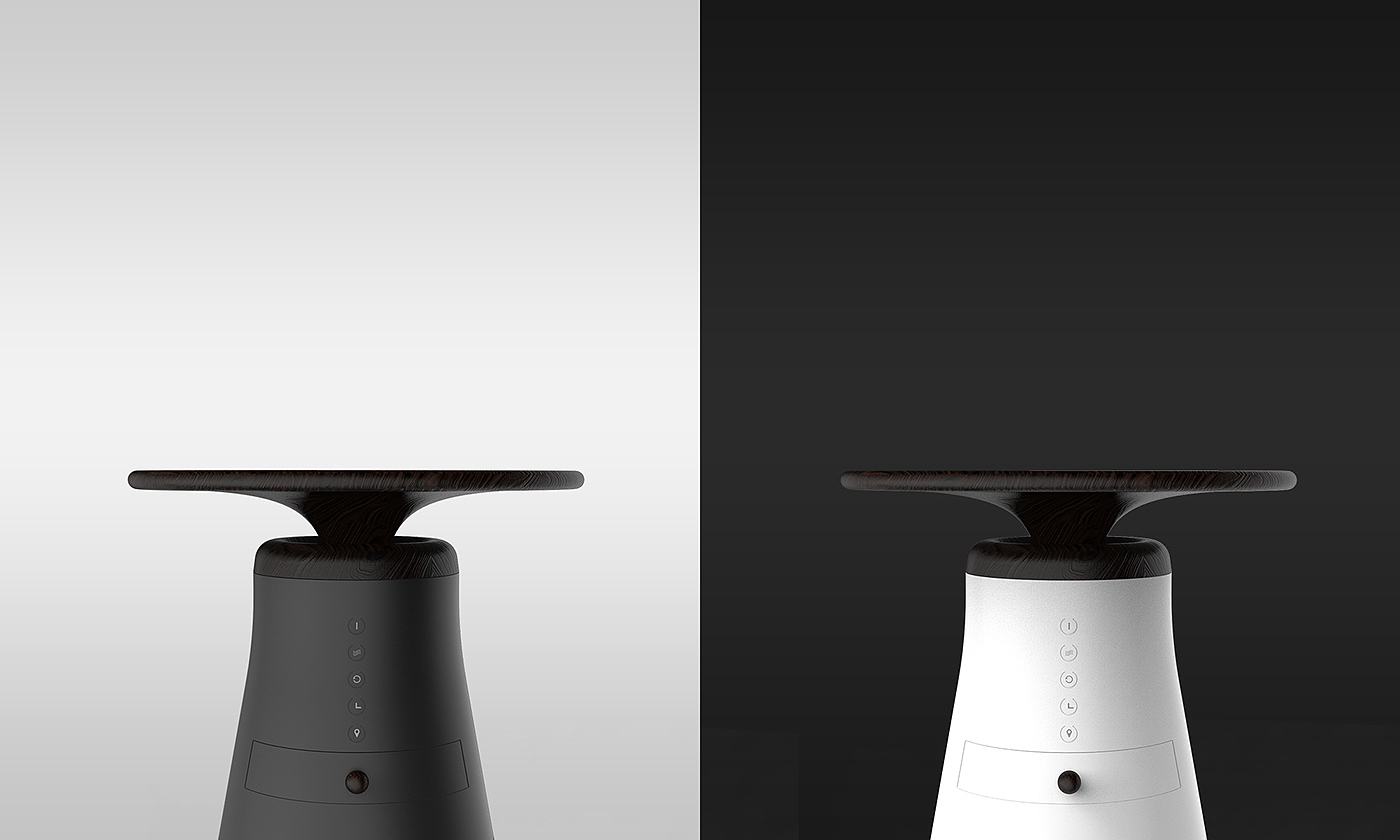 conceptual design，air cleaner，black and white，household electrical appliances，