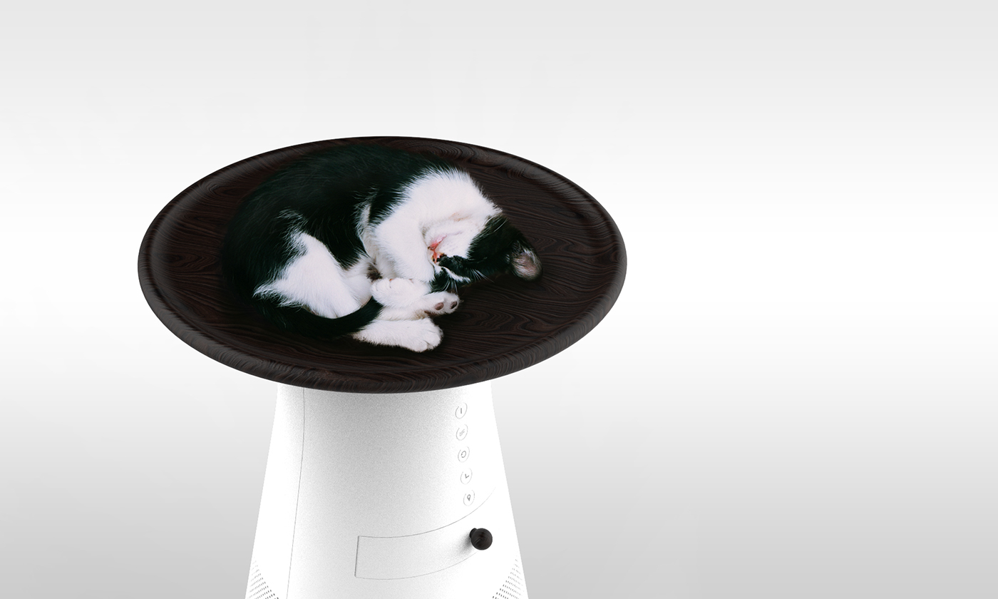 conceptual design，air cleaner，black and white，household electrical appliances，