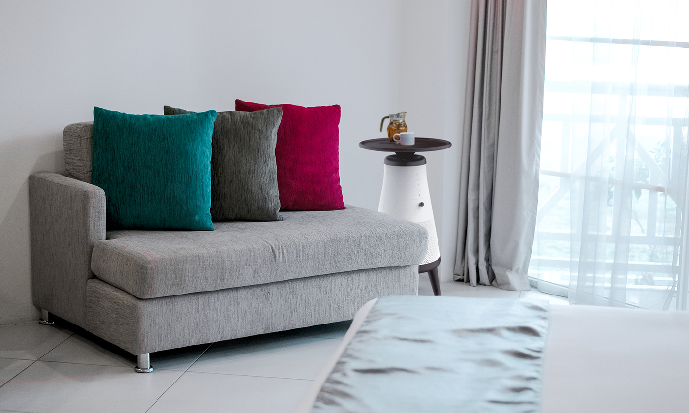 conceptual design，air cleaner，black and white，household electrical appliances，