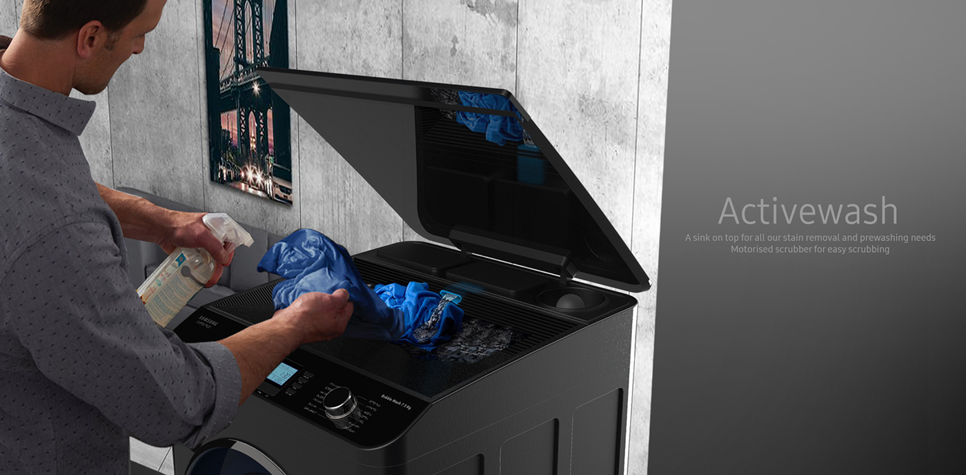 samsung，intelligence，Washing machine，automatic，Design，