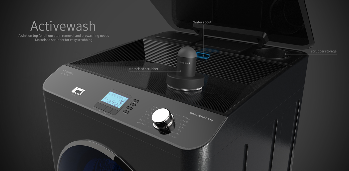 samsung，intelligence，Washing machine，automatic，Design，