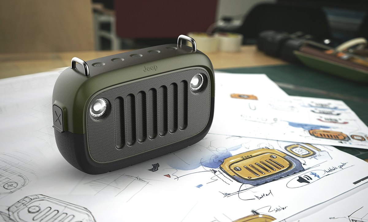 Outdoor Bluetooth speaker，Electronics，Waterproof and dustproof，Usability design，people oriented，