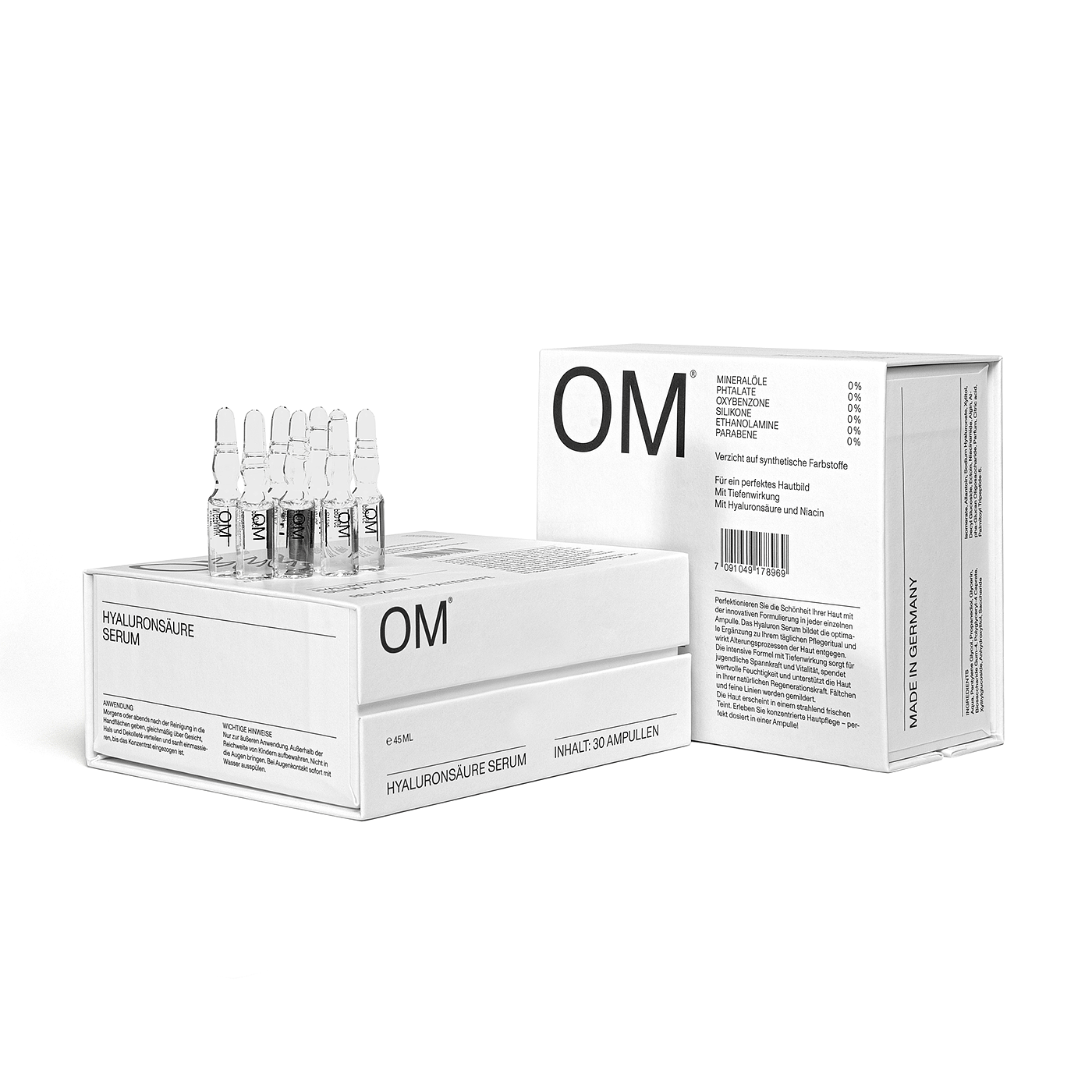 OM，German Skincare，化妆品，包装设计，品牌识别，简约设计，