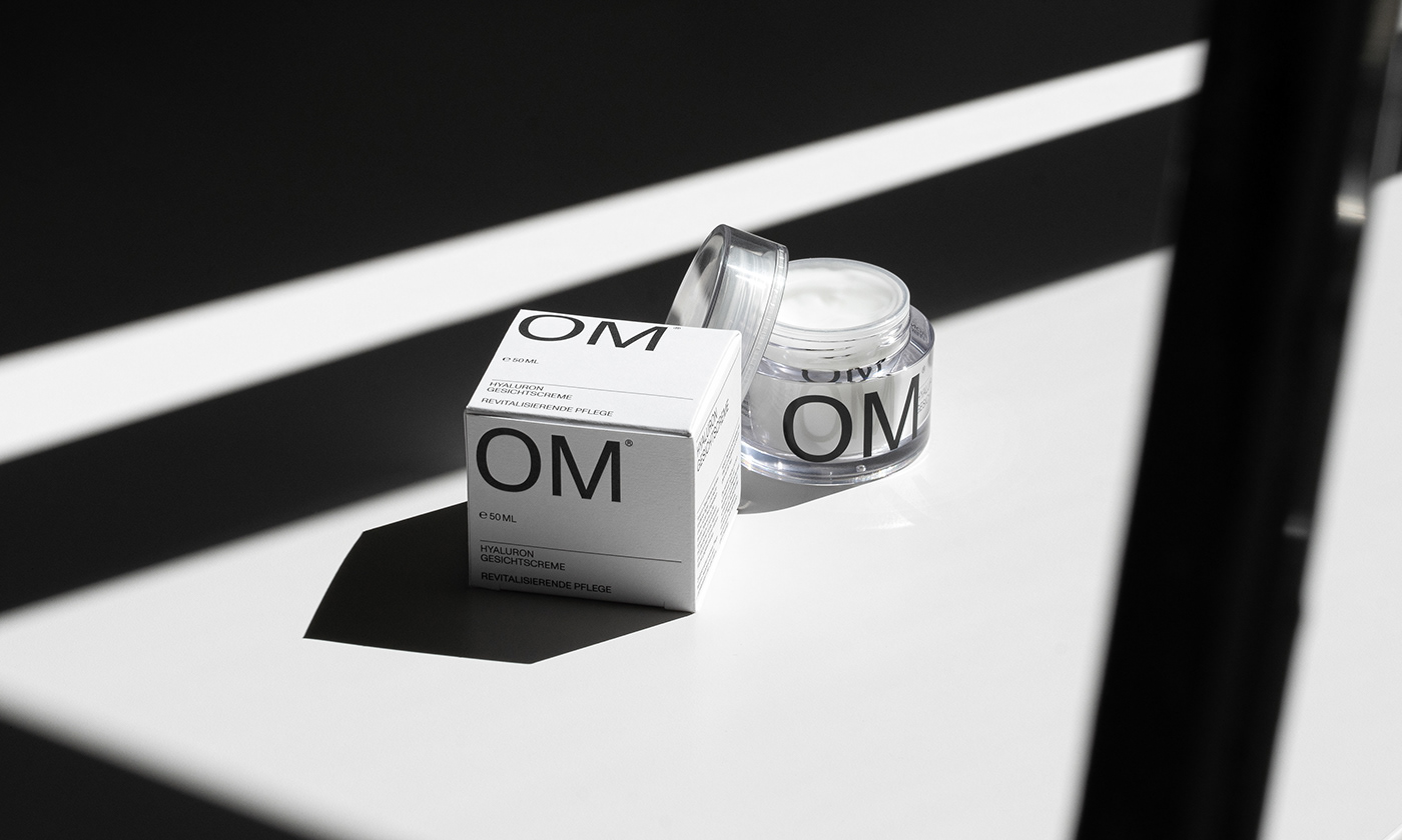 OM，German Skincare，Cosmetics，packing design，Brand identification，Simple design，