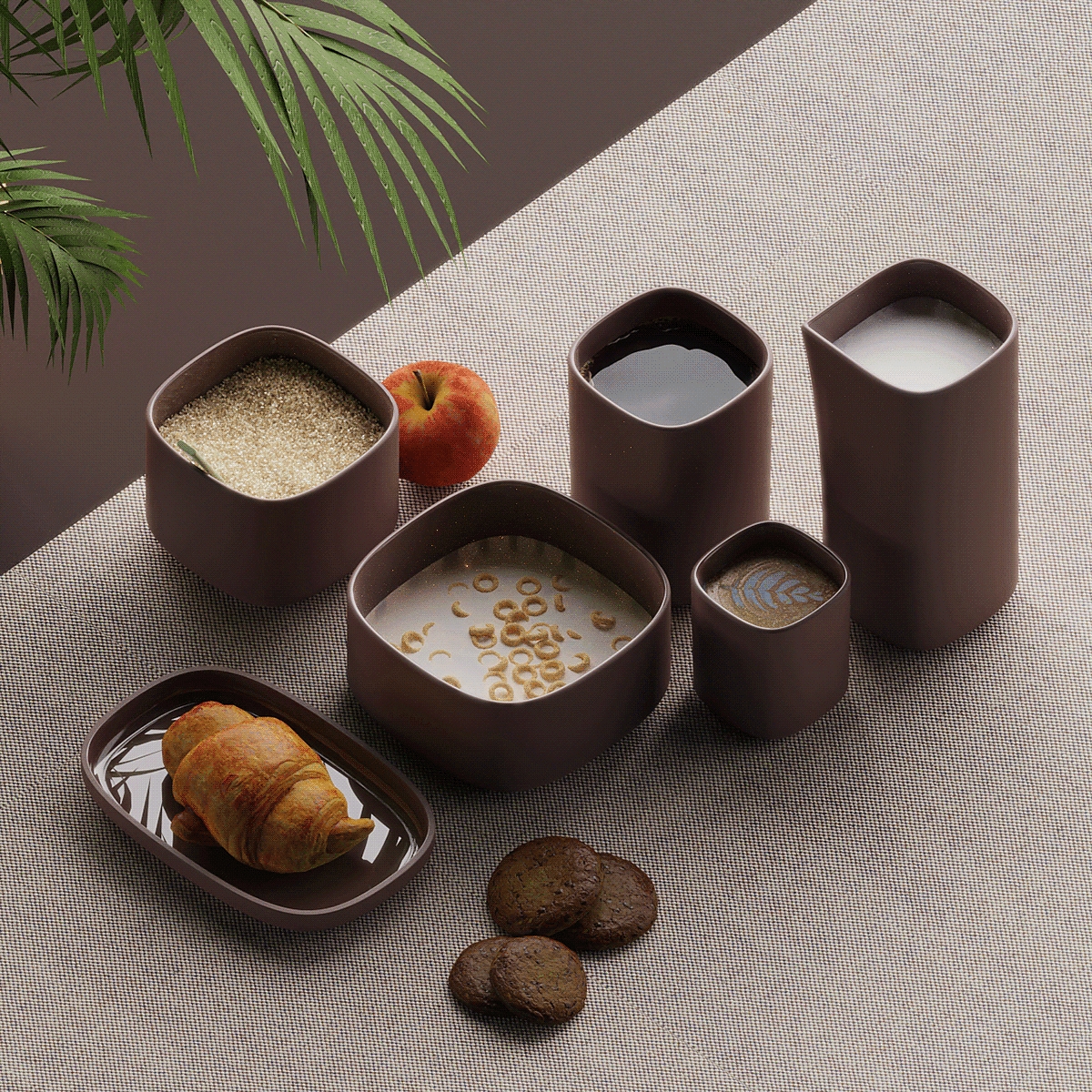 Goodbye，Breakfast package，Experience design，Simple design，ceramics，Modern simplicity，