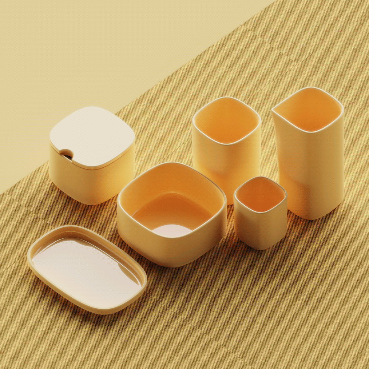 Goodbye，Breakfast package，Experience design，Simple design，ceramics，Modern simplicity，