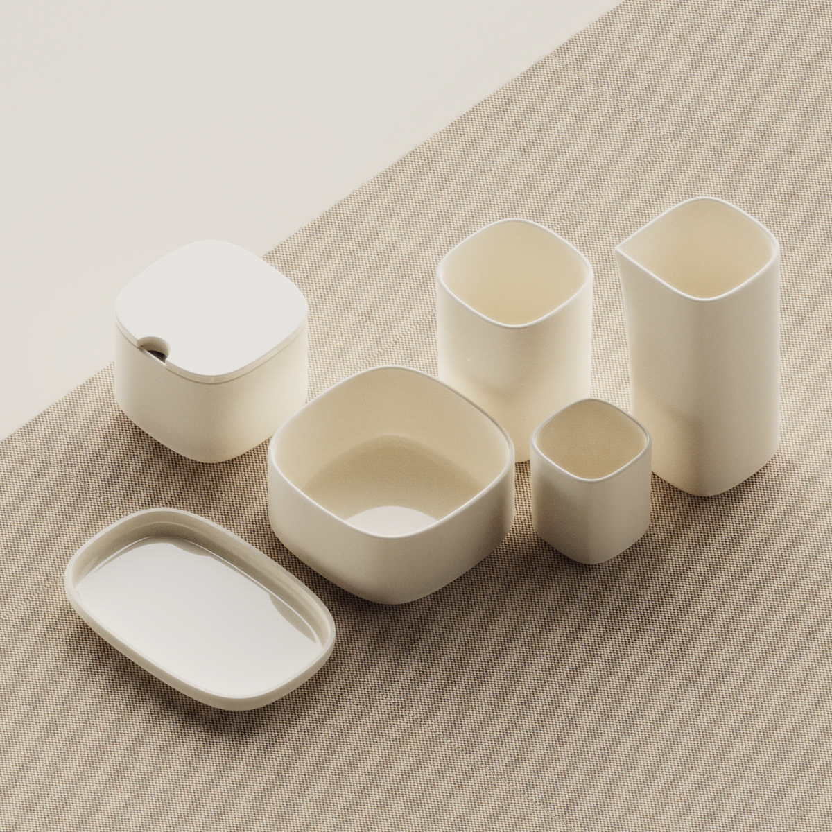 Goodbye，Breakfast package，Experience design，Simple design，ceramics，Modern simplicity，