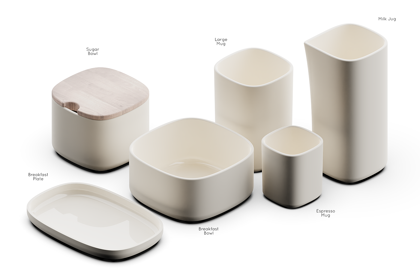 Goodbye，Breakfast package，Experience design，Simple design，ceramics，Modern simplicity，