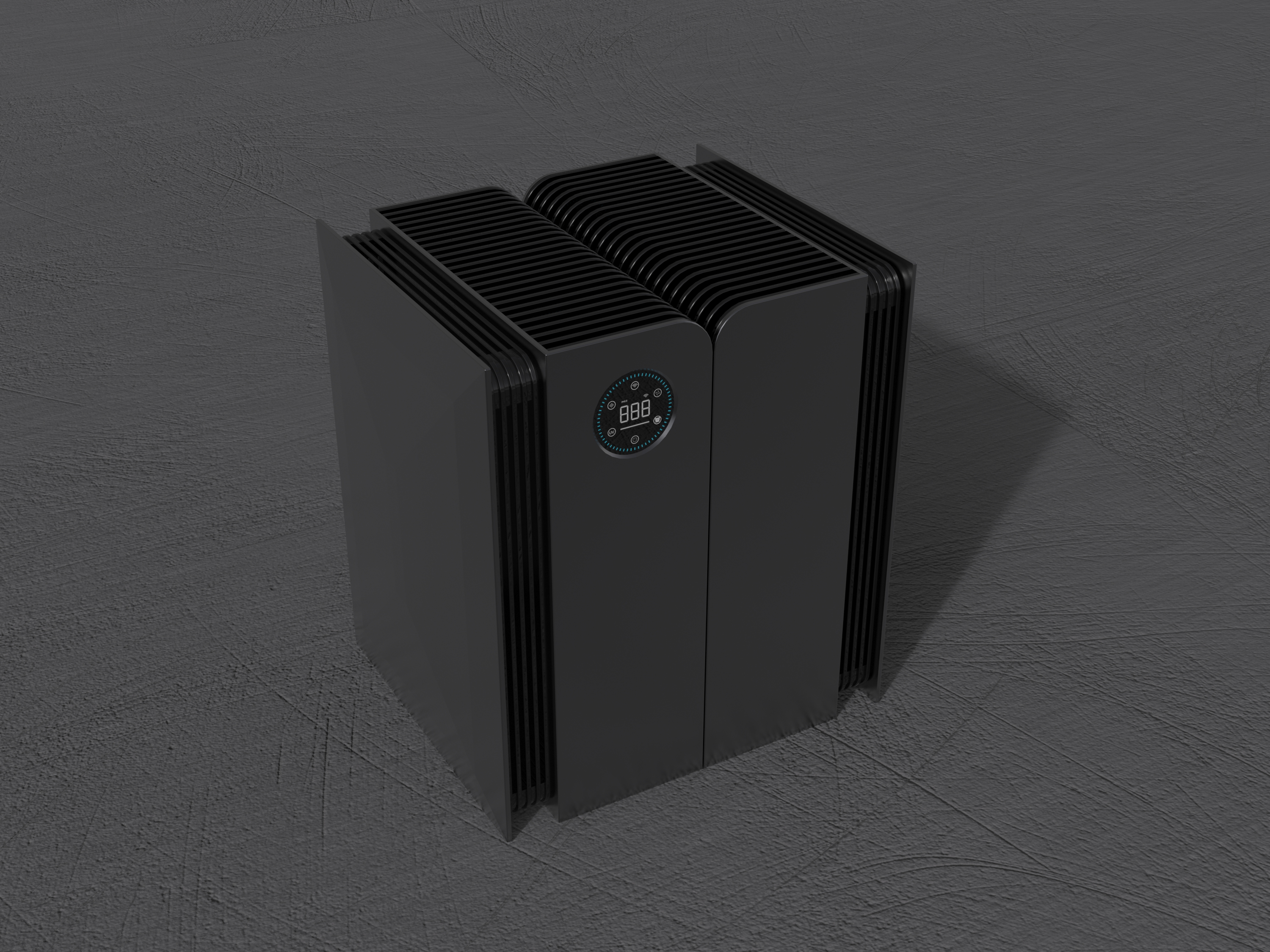 air cleaner，household electrical appliances，Appearance design，desktop，