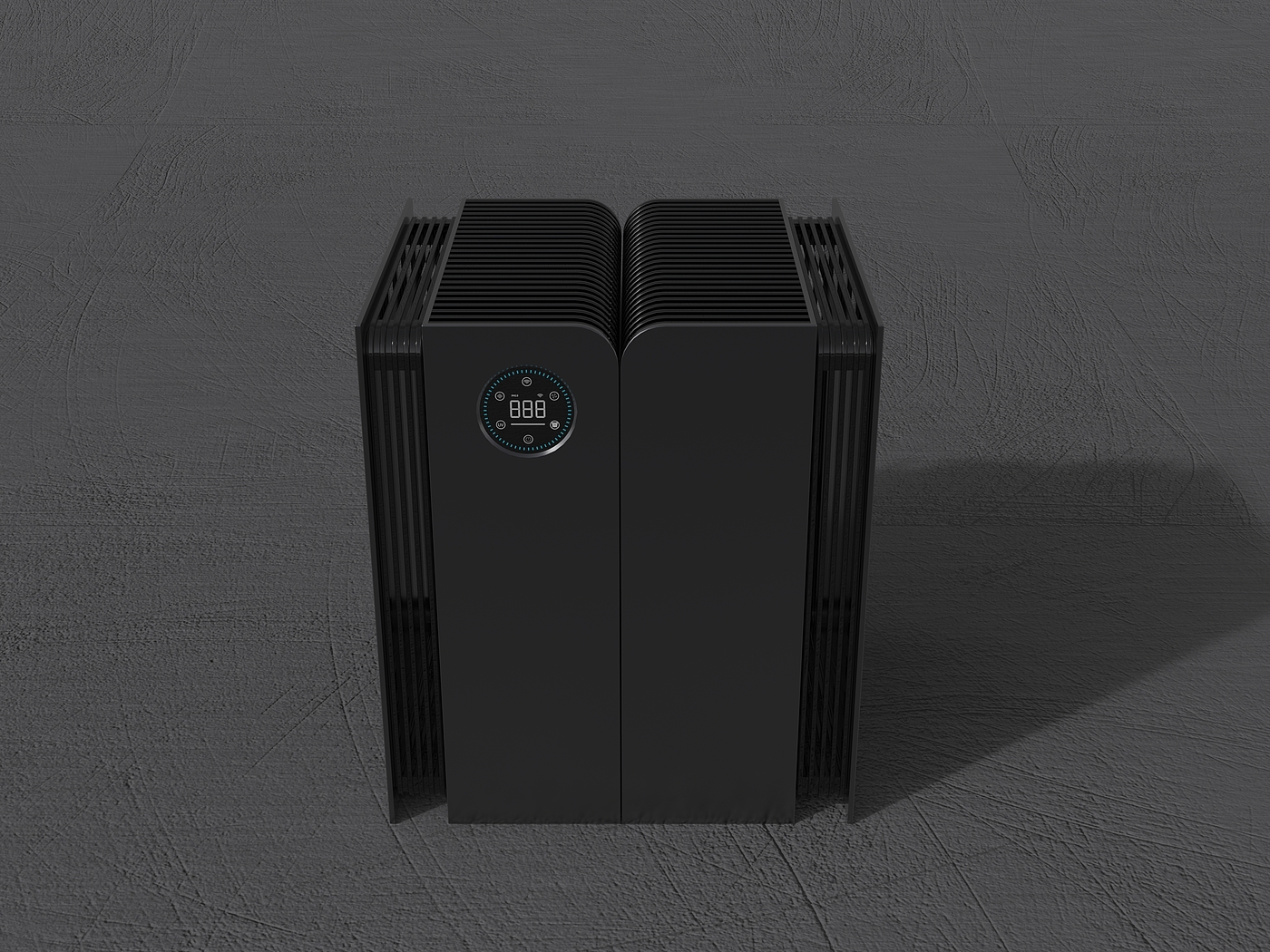 air cleaner，household electrical appliances，Appearance design，desktop，