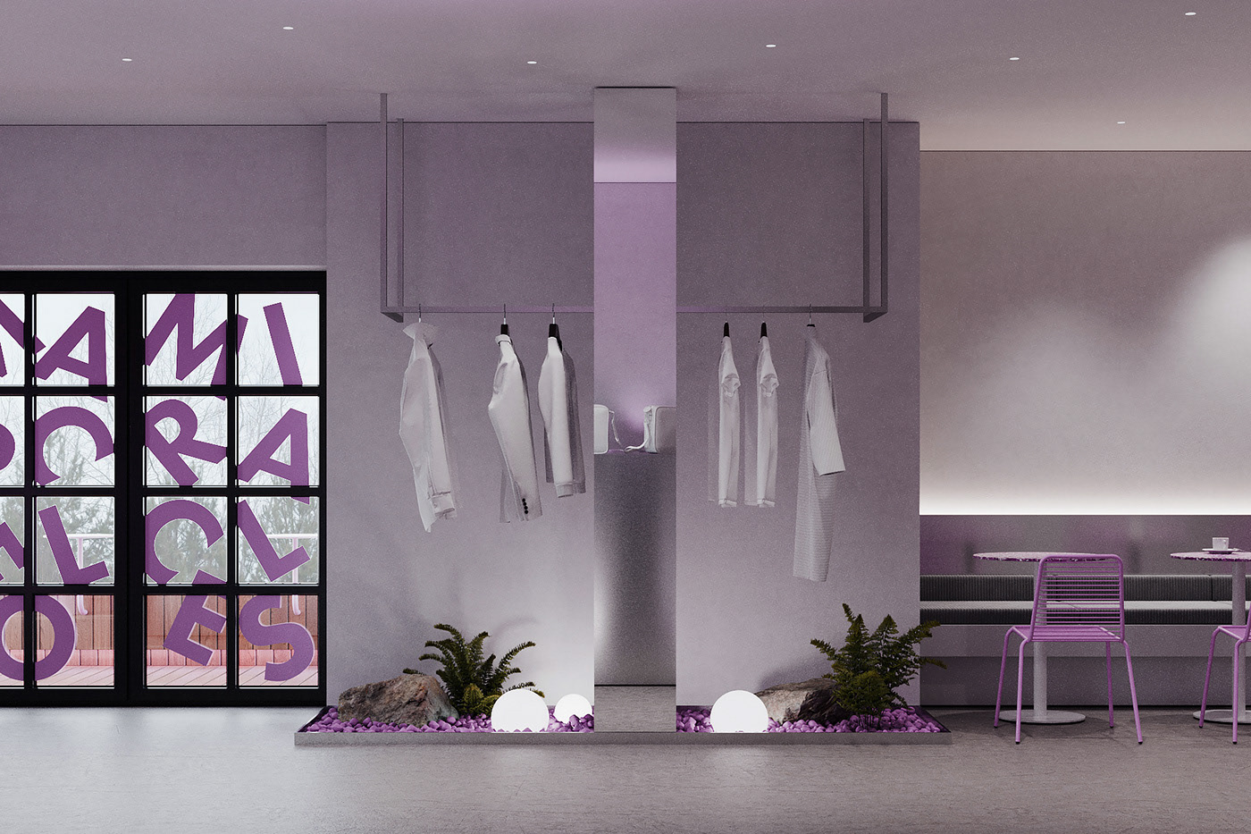 Interior design，Dessert bar，Exhibition Room，modern，