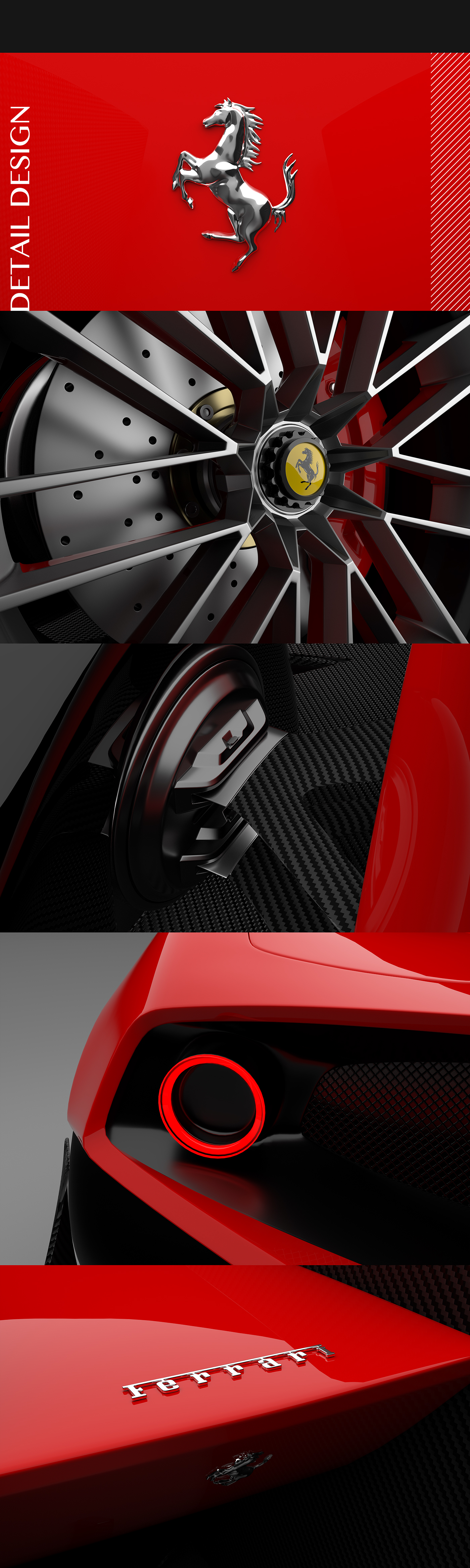 ferrari，Sports car，F，vision，