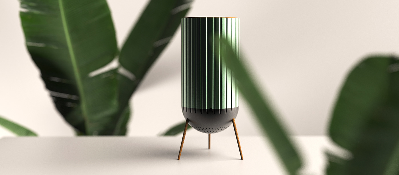 speaker，intelligence，cylindrical，modern，