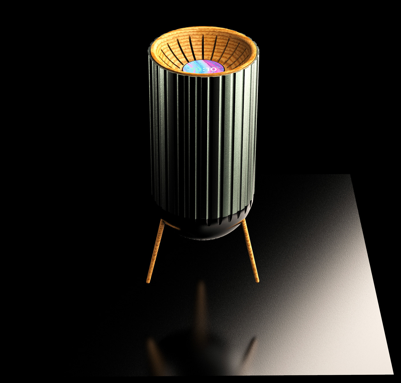 speaker，intelligence，cylindrical，modern，