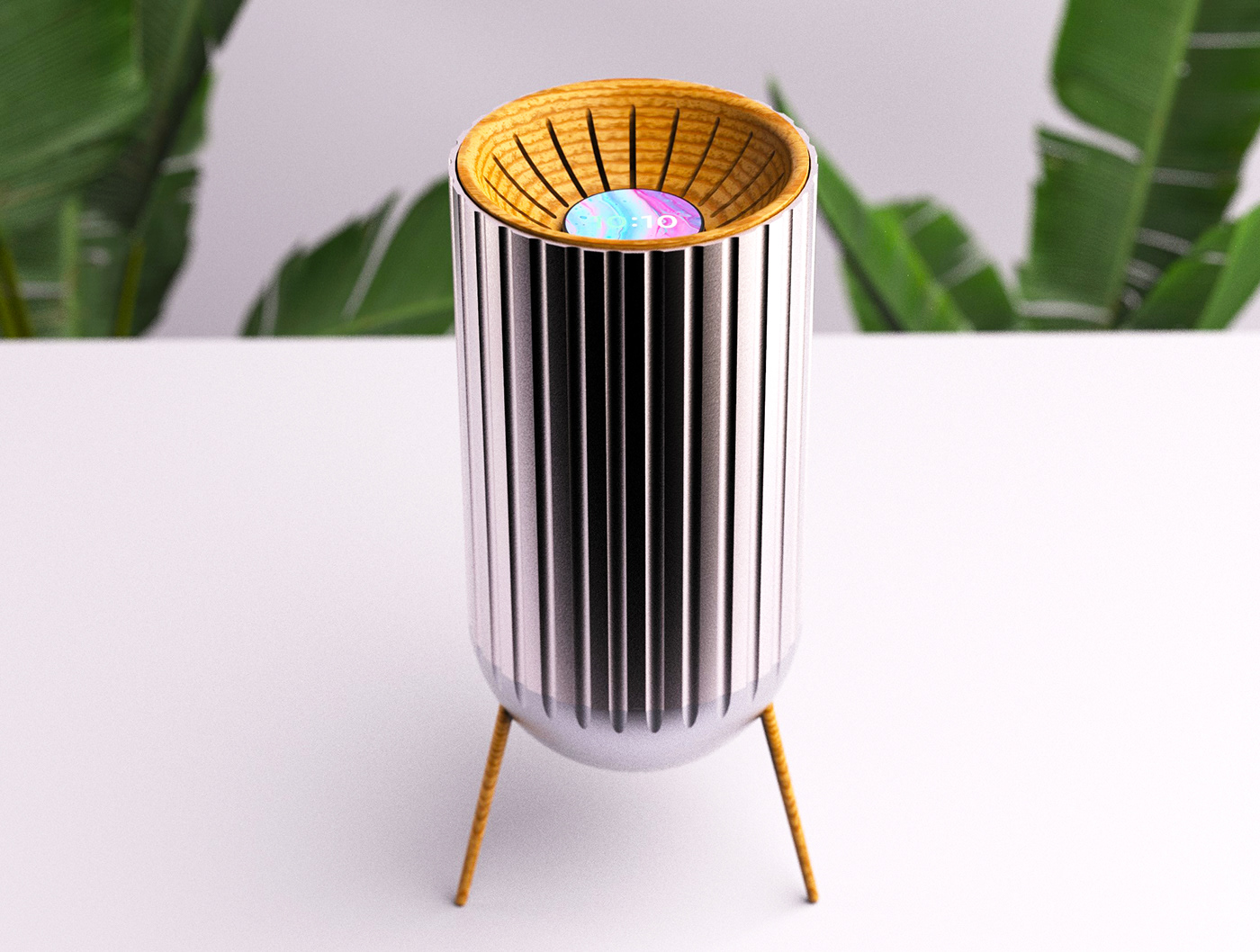 speaker，intelligence，cylindrical，modern，