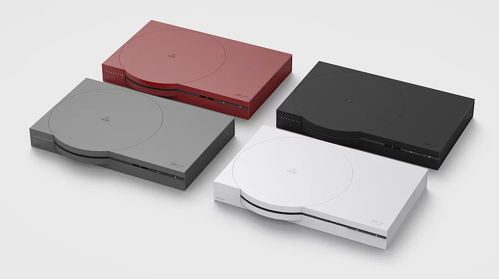 Sony，Playstaion，Minimalist，Mingyu Kim，white，