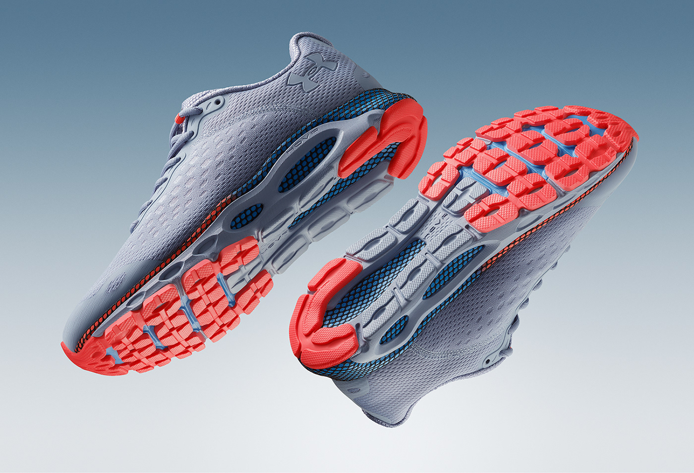 Under Armour，Outdoor sports，Andema，Lightweight experience，Balance design，Design of powerful telescopic energy grid，UA HOVR Technology，