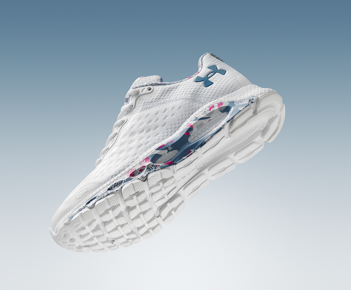 Under Armour，Outdoor sports，Andema，Lightweight experience，Balance design，Design of powerful telescopic energy grid，UA HOVR Technology，