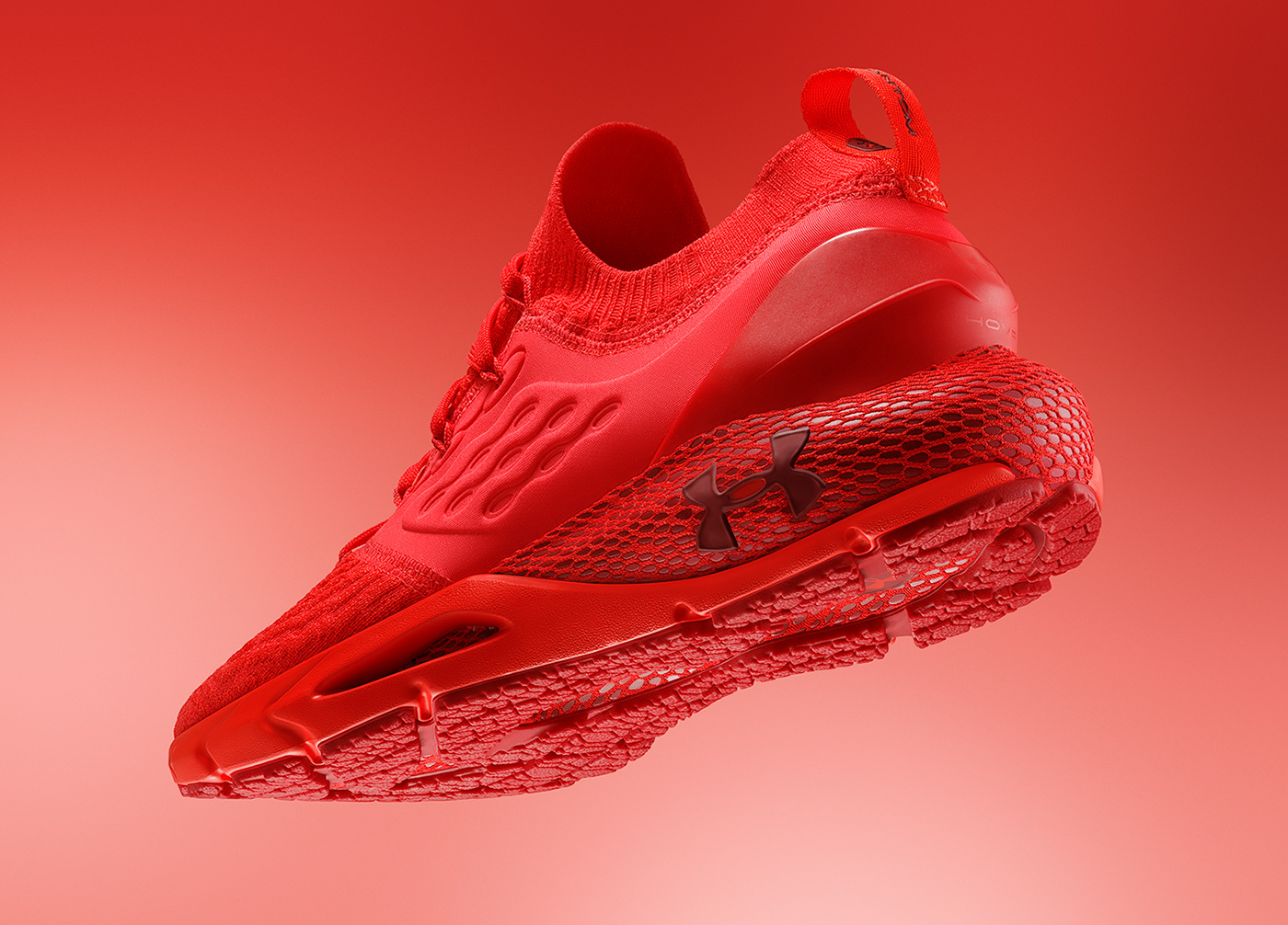 Under Armour，Outdoor sports，Andema，Lightweight experience，Balance design，Design of powerful telescopic energy grid，UA HOVR Technology，