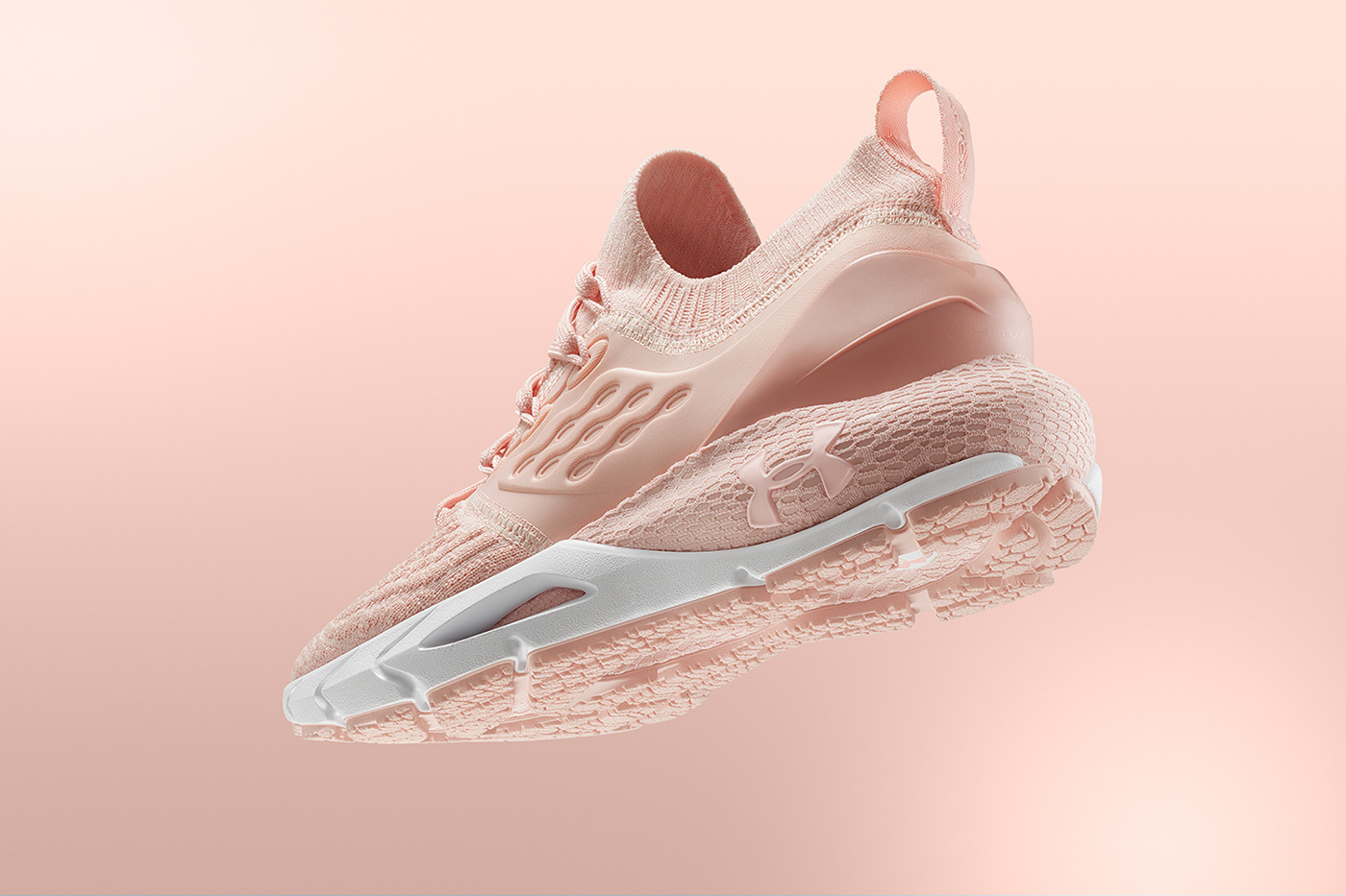 Under Armour，Outdoor sports，Andema，Lightweight experience，Balance design，Design of powerful telescopic energy grid，UA HOVR Technology，