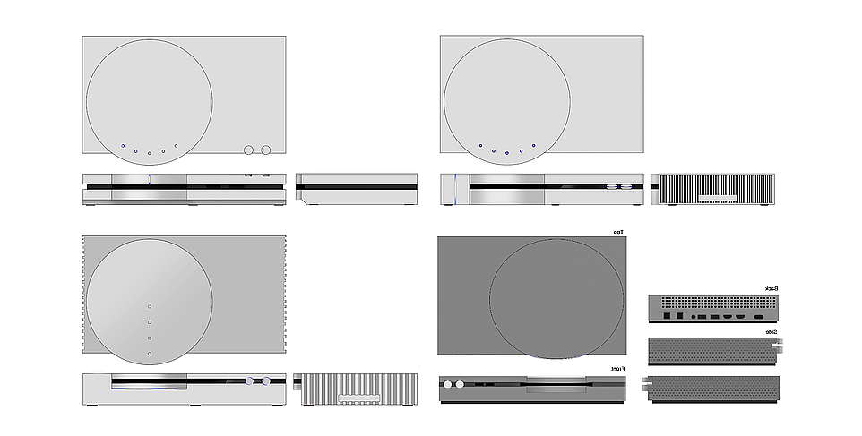 Sony，Playstaion，Minimalist，Mingyu Kim，white，