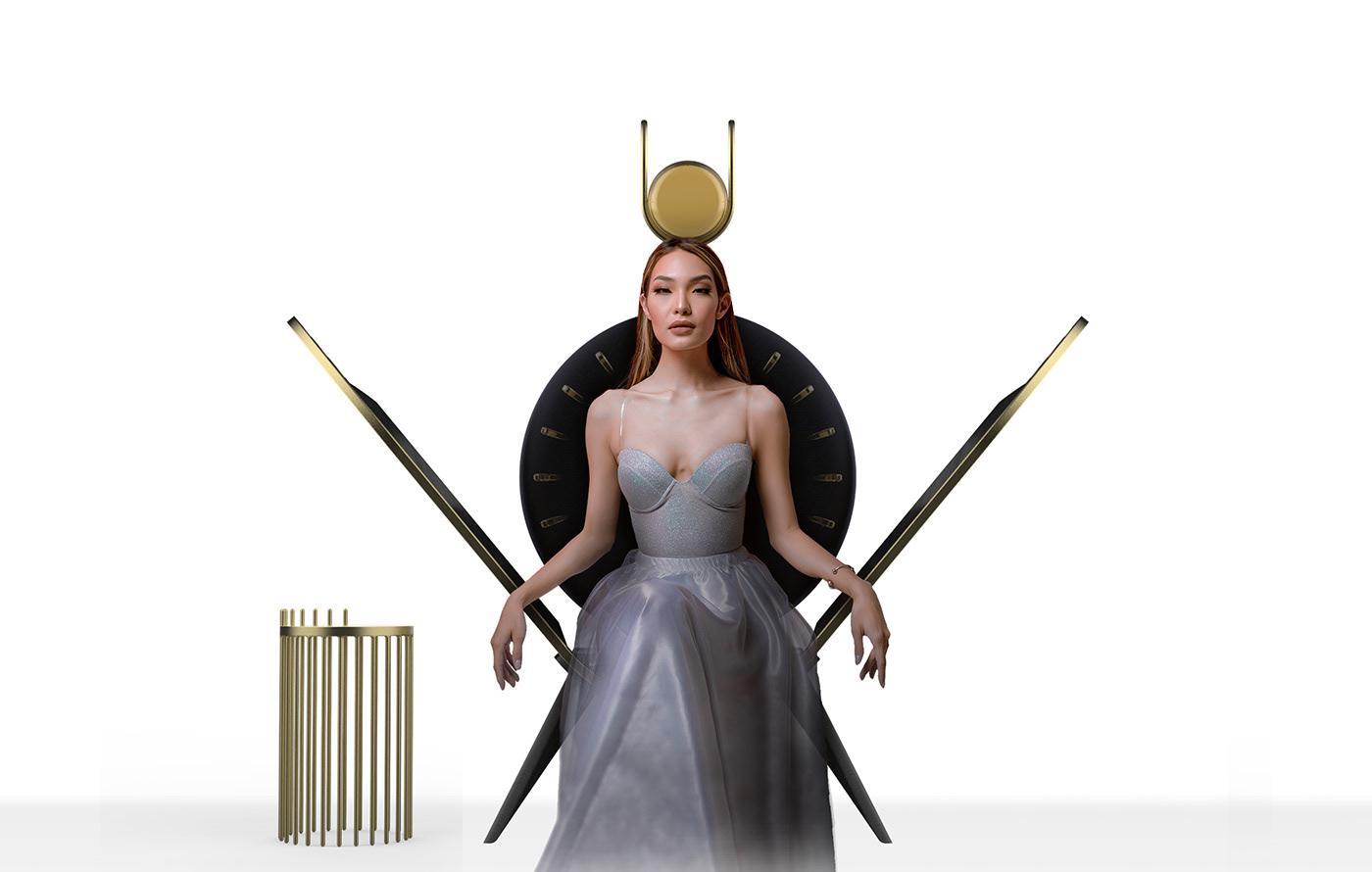 Eastron chair，Istron，Ebony and brass，Ancient Egypt，Egyptian mythology，