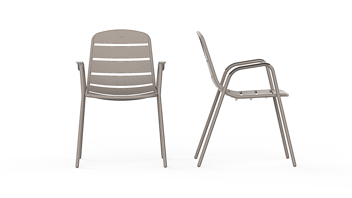 椅子，钢，舒适，美观，