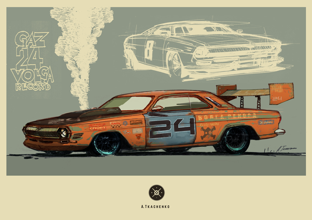 automobile，Hand drawn，Retro，outdoors，Ubee ，